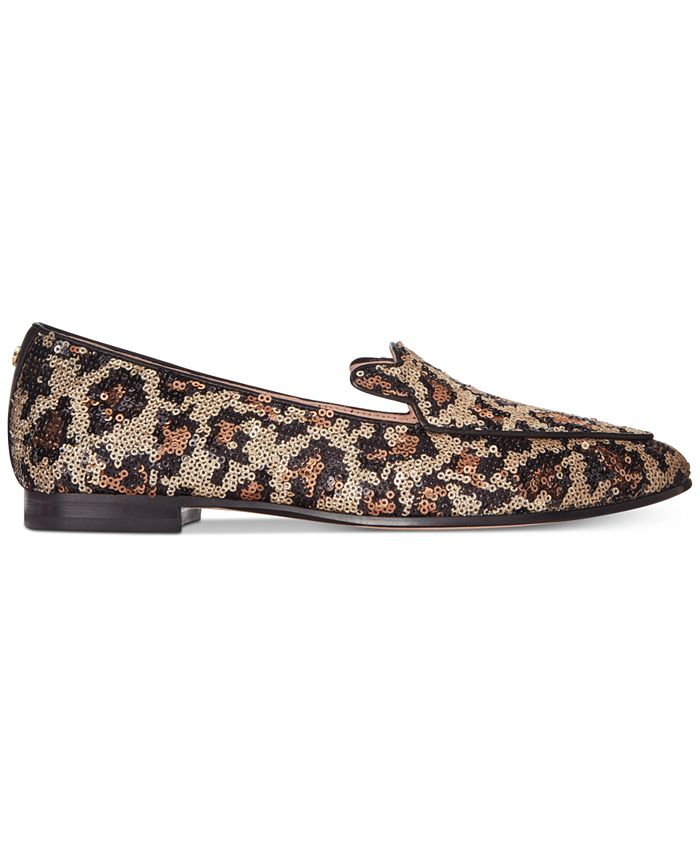 kate spade new york Caty Sequined Leopard Flats - Macy's