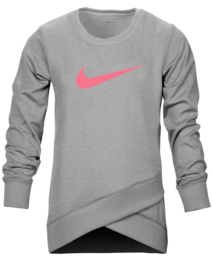 Nike Dri-FIT Crossover Logo Sweatshirt, Toddler Girls & Reviews ...