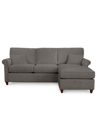 Lidia 82" Fabric 2-Pc. Reversible Chaise Sectional Sofa with Storage Ottoman, Created for Macy's