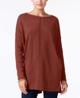 売れ筋商品|||スタイルアンドコー ニット&セーター アウター レディース Women's Seam-Front Boat-Neck Tunic Sweater, Created for Macy's Industrial Blue Style & Co Petite Seam-Front Boat-Neck Tunic Sweater