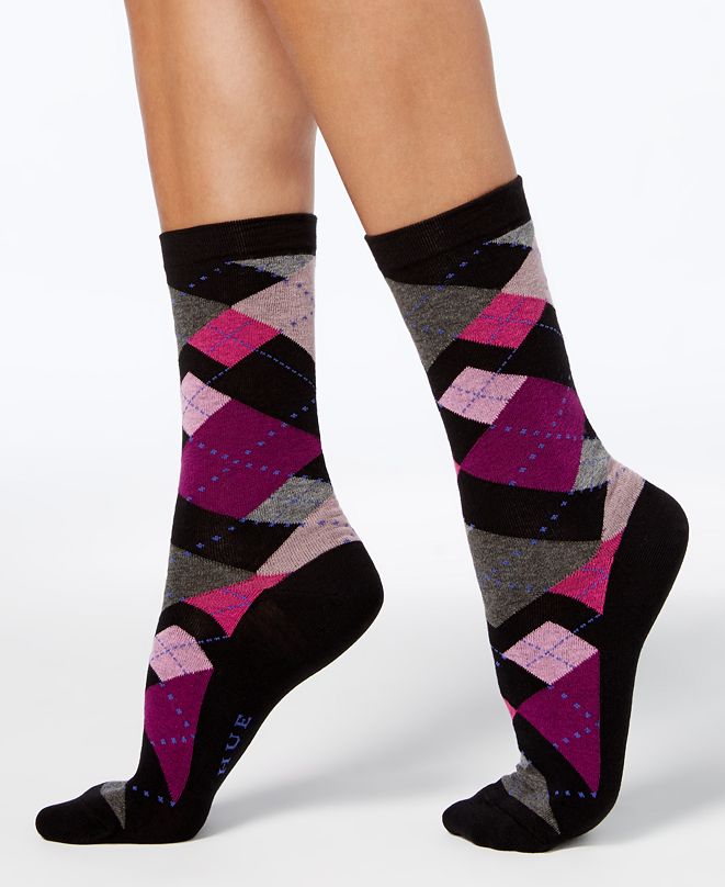 Hue Women's Irregular Argyle Socks & Reviews - Handbags & Accessories