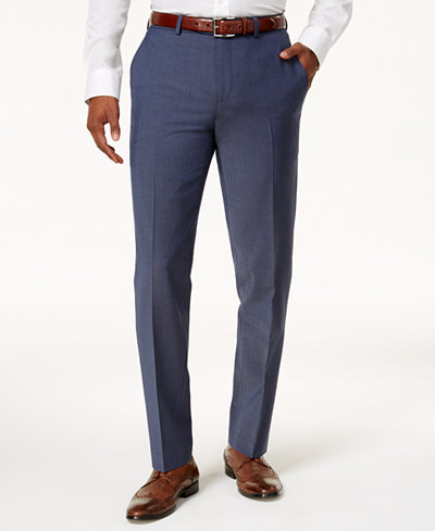 Bar III Men's Slim-Fit Active Stretch Suit Pants, Created for Macy's ...
