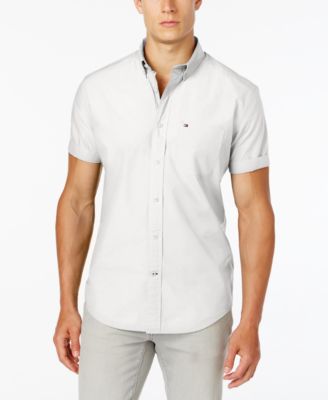 tommy hilfiger short sleeve button down shirt