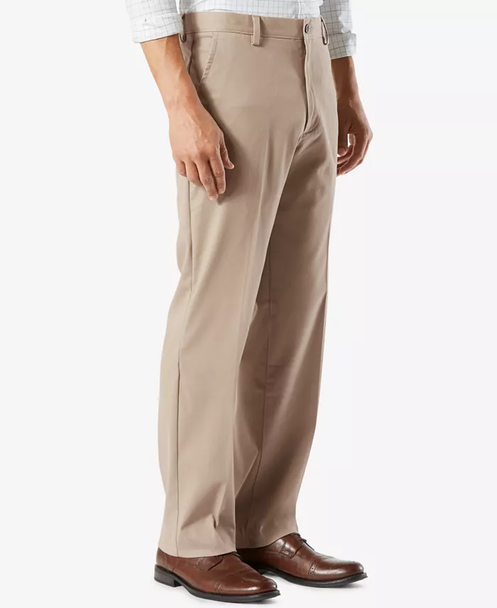 Men's Easy Classic Fit Khaki Stretch Pants - thumbnail 6