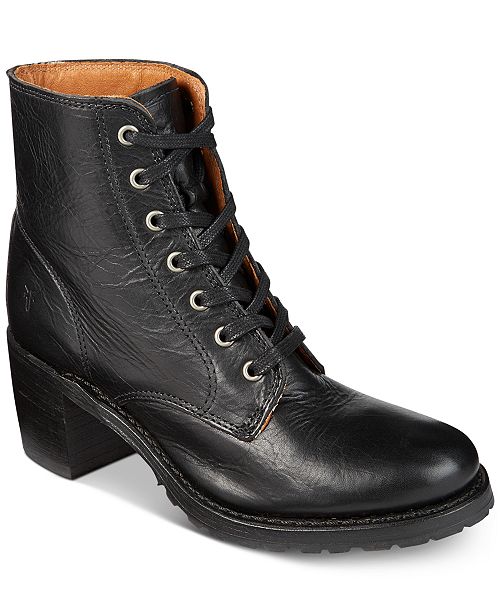 Frye Women&#39;s Sabrina Lace-Up Boots & Reviews - Boots - Shoes - Macy&#39;s