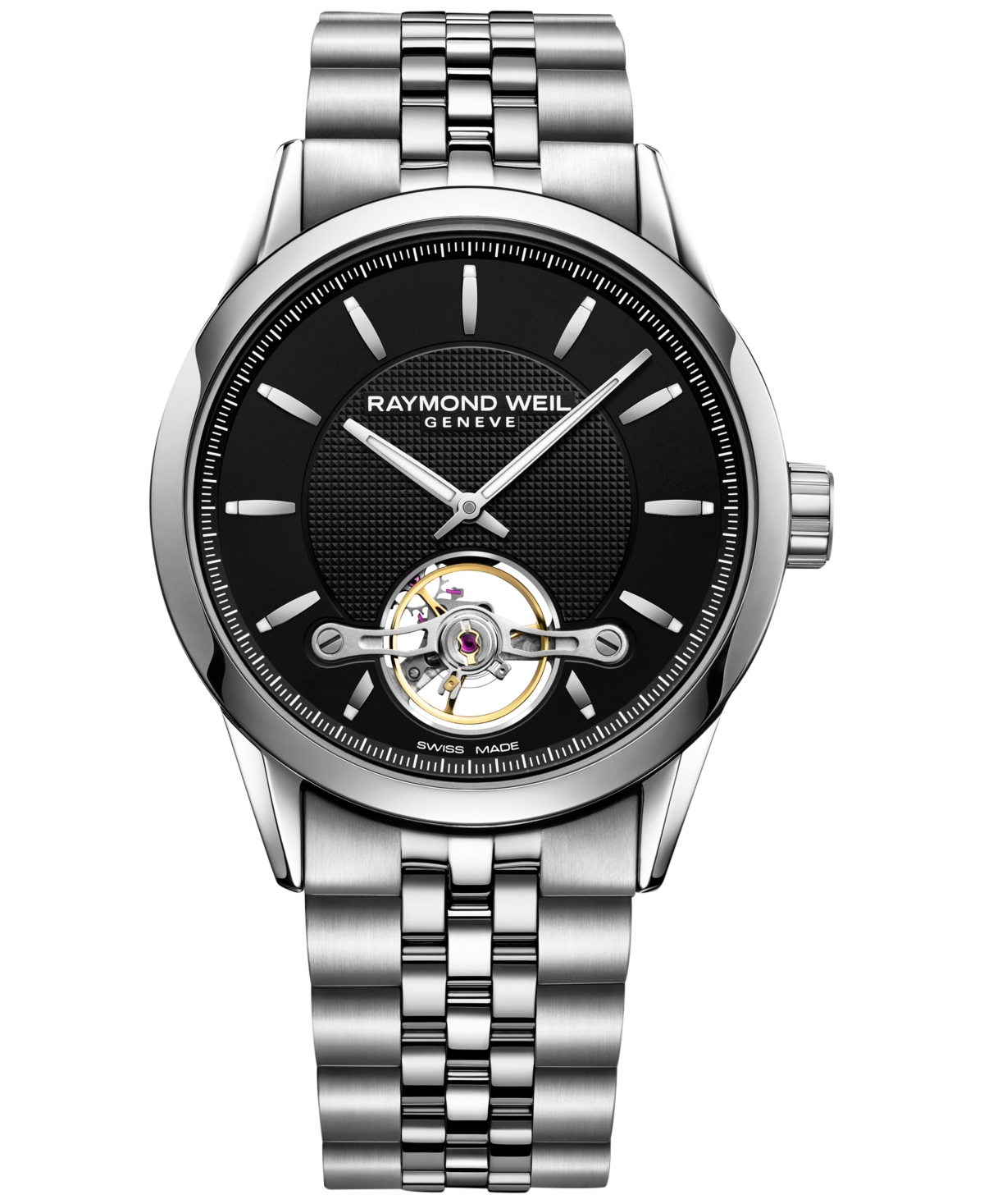 Shop Raymond Weil Men's Swiss Automatic Freelancer Stainless Steel Bracelet Watch 42.5mm In No Color