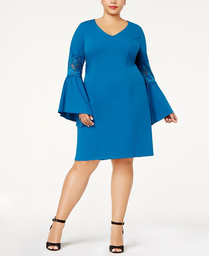 Love Squared Trendy Plus Size Corset-Front Dress 3X