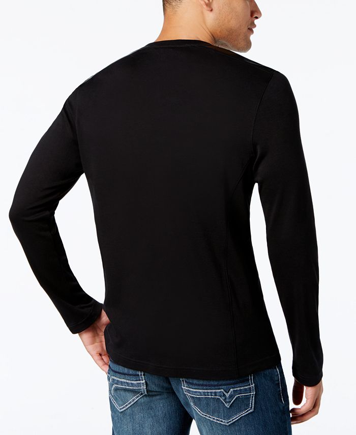 INC International Concepts I.N.C. Men's Collude Split-Neck Shirt ...