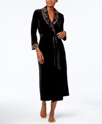Thalia Sodi - Velour Lace-Trim Robe