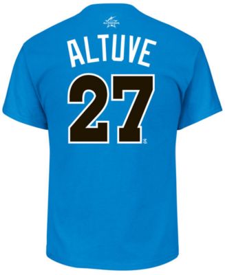 Men's Majestic Jose Altuve Houston Astros Authentic Blue American League  2017 All-Star Jersey