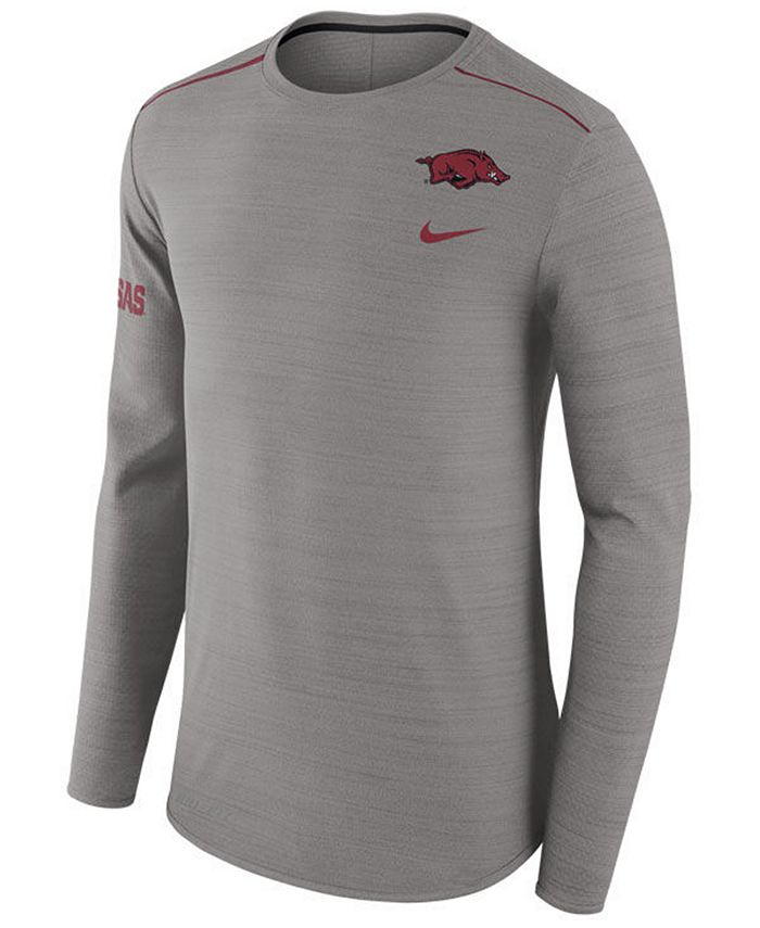 Nike Men's Arkansas Razorbacks Dri-Fit Breathe Long Sleeve T-Shirt - Macy's