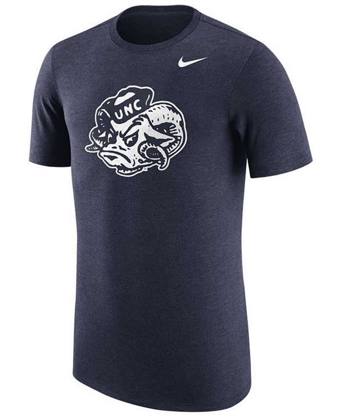 Nike Men's North Carolina Tar Heels Vault Logo Tri-Blend T-Shirt ...