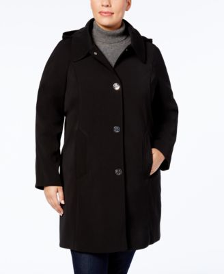 London Fog - Plus Size Turn-Lock Raincoat