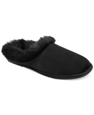 Charter Club Microvelour Clog Memory Foam Slippers, Created for Macy's ...