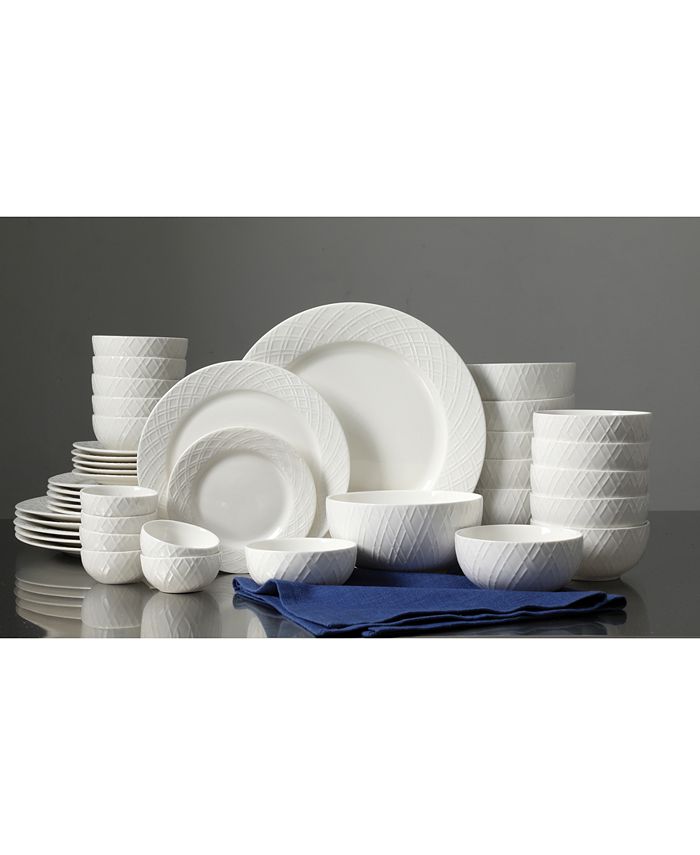 Soho Lounge Gibson White Elements Lexington 42Pc. Dinnerware Set