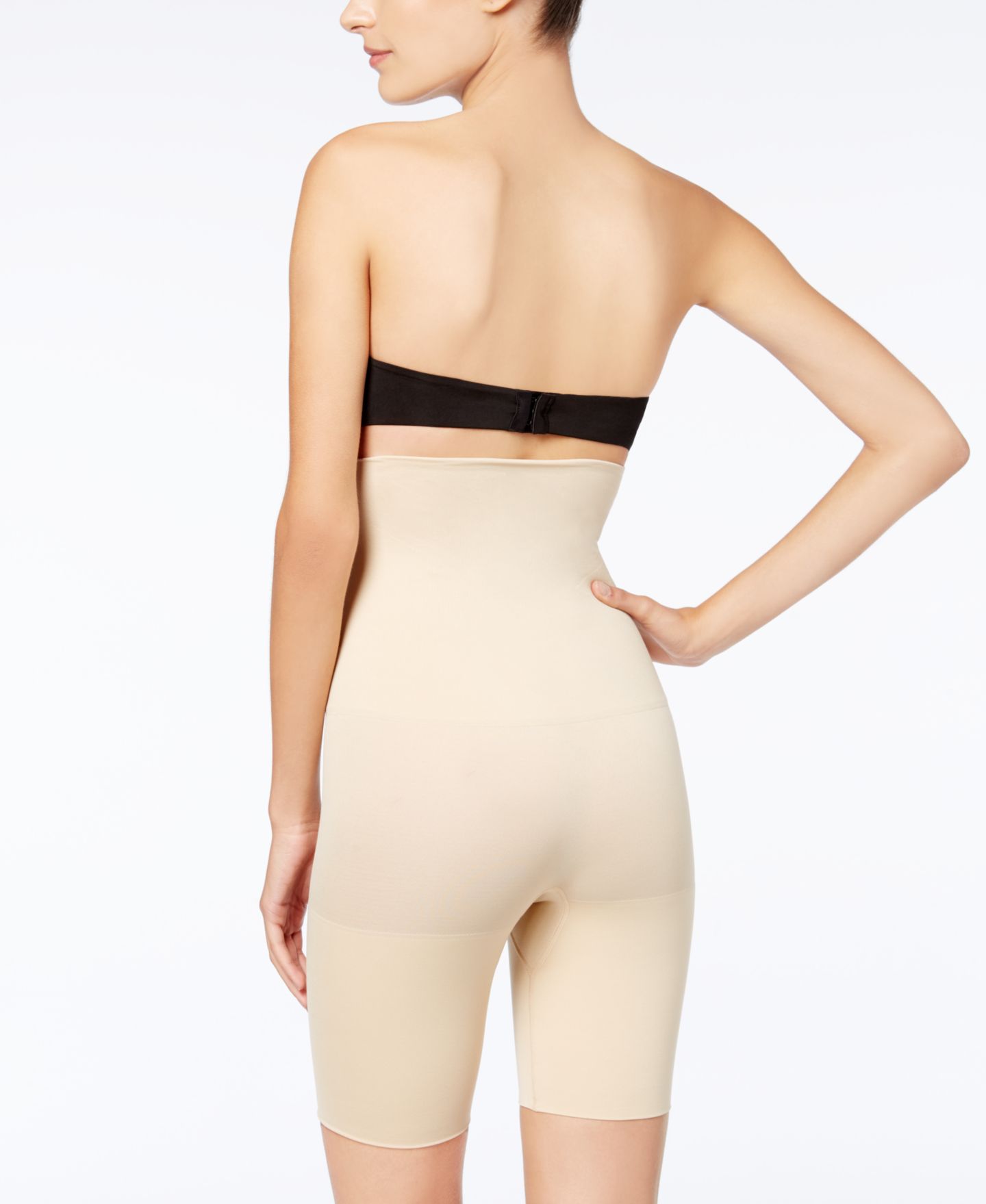 Maidenform Women's Ultra Tummy-Control Seamless High Waist Thigh Slimmer 12622, цвет: Чёрный — фото 2