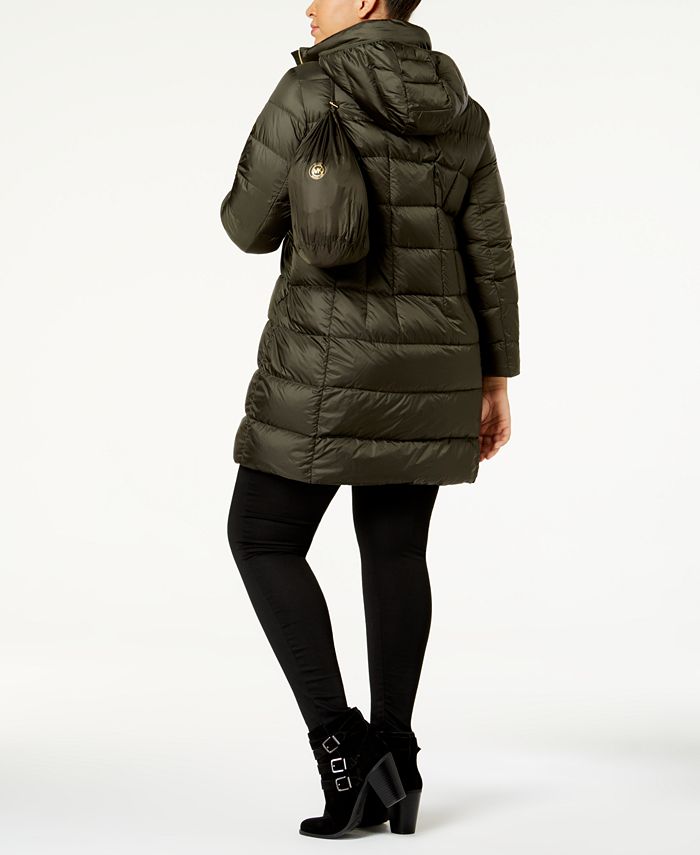 Michael kors packable down jacket plus size 2025