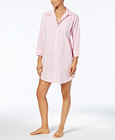 Roll Cuff Sleepshirt Nightgown