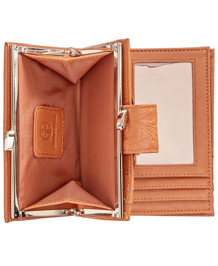 Giani Bernini Sandalwood Tooled Wallet, Created for Macy's Macy's