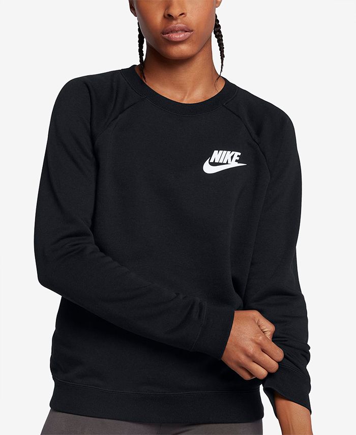 Nike Sportswear NSW Rally Crewneck Sweatshirt Black 841645-010 Womens Medium