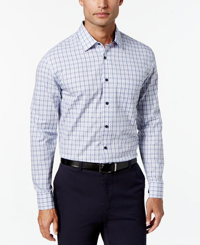 Tasso Elba Men's Long-Sleeve Plaid Shirt, Created for Macy's - Macy's