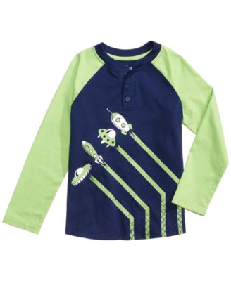 Epic Threads - Take-Off Graphic-Print Henley, Toddler & Little Boys (2T-7)