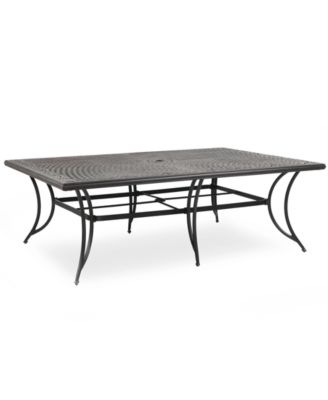 cast aluminum outdoor dining table