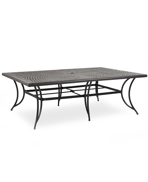 Furniture Cast Aluminum 84 X 60 Outdoor Dining Table Created