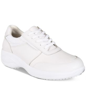 white slip resistant sneakers