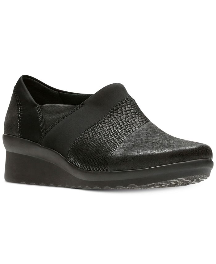 Clarks Women's Cloudsteppers™ Caddell Denali Wedges - Macy's