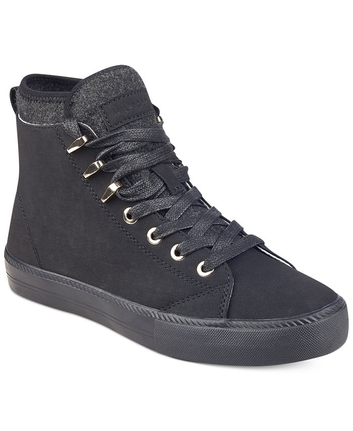 Tommy Hilfiger Tadzia Lace-Up High-Top Sneakers - Macy's