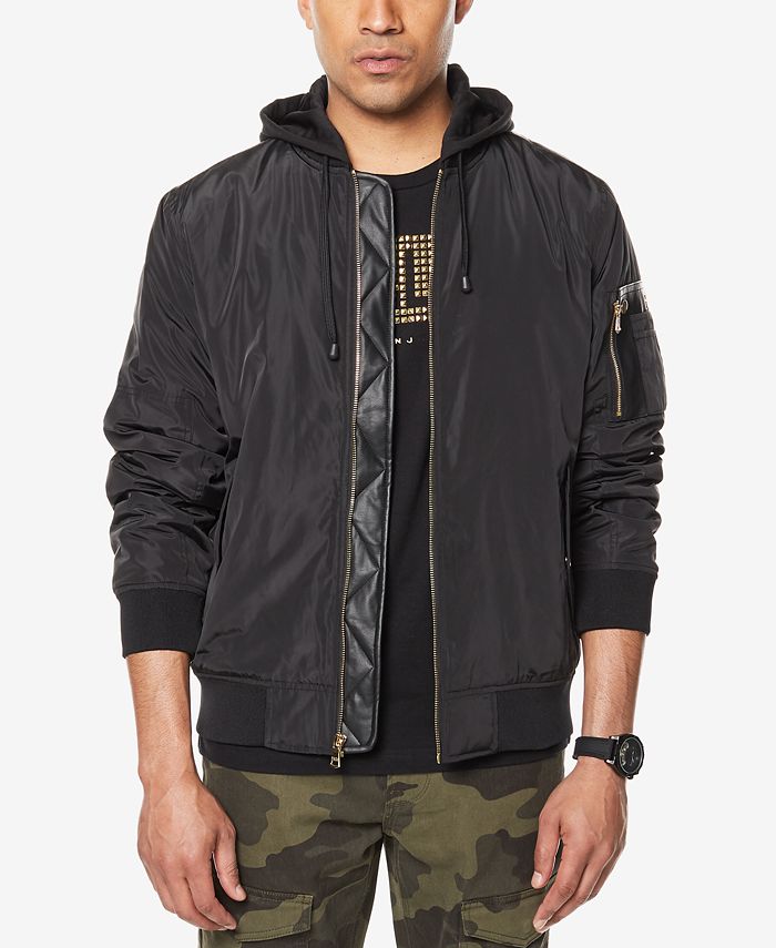 Sean John Mens Hooded Bomber Jacket Created For Macys Macys 