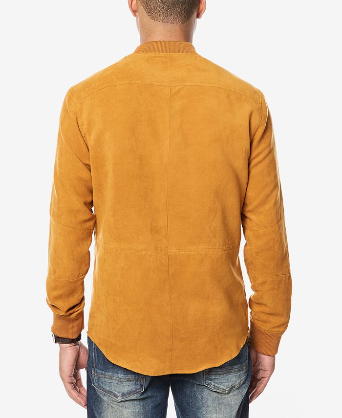 Sean John Men's Faux Suede Shirt Jacket, Created for Macy's Macy's
