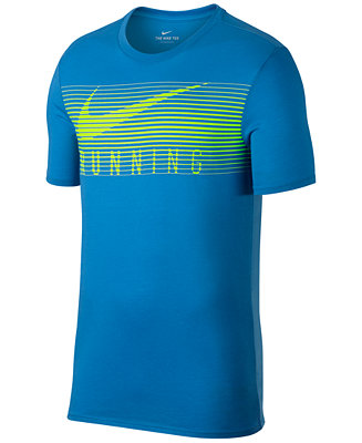 Nike Men's Dry Running T-Shirt - Macy's