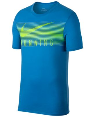 Nike Men's Dry Running T-Shirt - Macy's