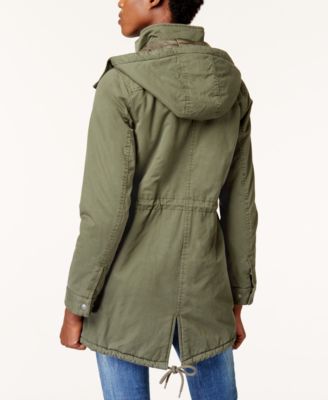 levi's hooded utility jacket women's