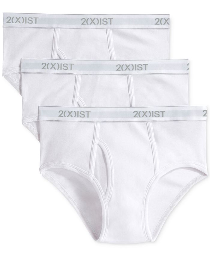 2xist Essentials Fly Front Brief 3 Pack 3100103903 Black Mens