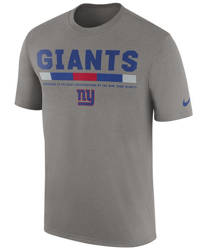Nike Men's New York Giants Legend Staff T-Shirt - Macy's