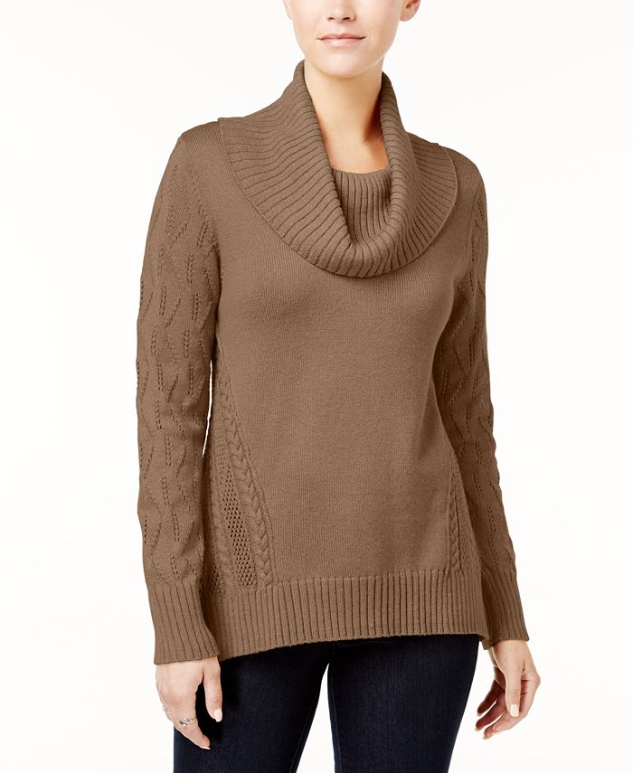 Style And Co Cowl Neck Tunic Sweater Created For Macys Macys