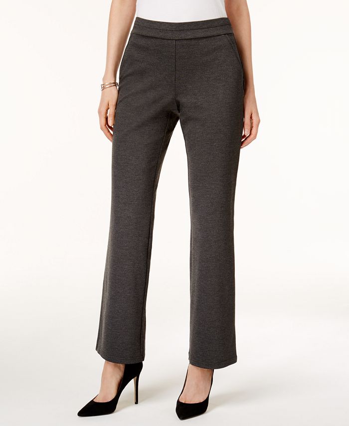 JM Collection Pull-On Ponté-Knit Trousers, Created for Macy's & Reviews ...