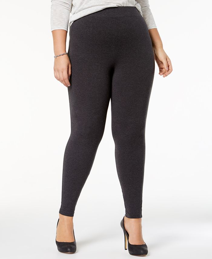 Hue Women's Plus Size Cotton Leggings, Created for Macy's & Reviews ...