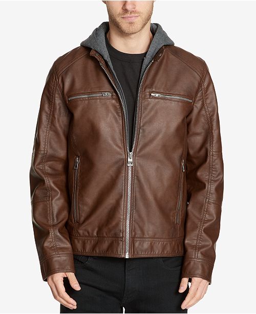 guess men's coats macy's