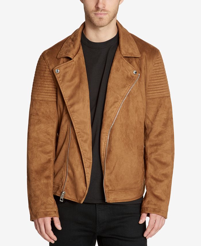Guess suede jacket mens online