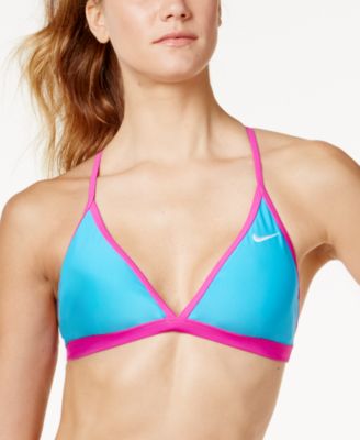 Nike - Colorblocked T-Back Bikini Top