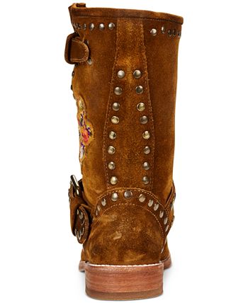 Frye Women s Nat Flower Engineer Boots Macy s