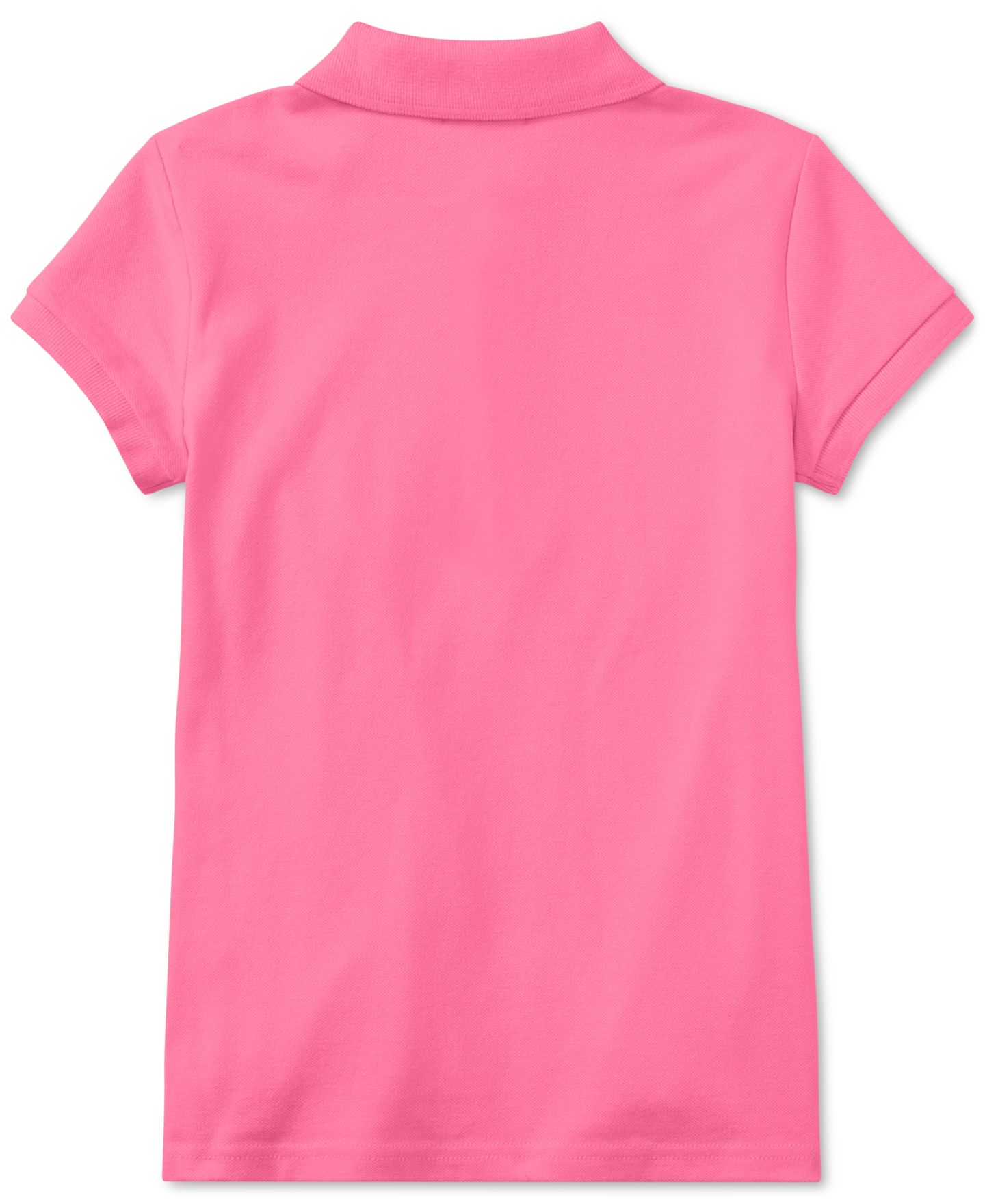 Поло Polo Ralph Lauren Stretch Cotton Mesh Polo Shirt для девочек, цвет: Розовый — фото 5