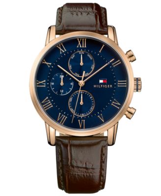 tommy hilfiger watch brown strap