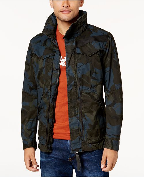 G Star Raw Men S Camo Field Jacket Reviews Coats Jackets Men Macy S