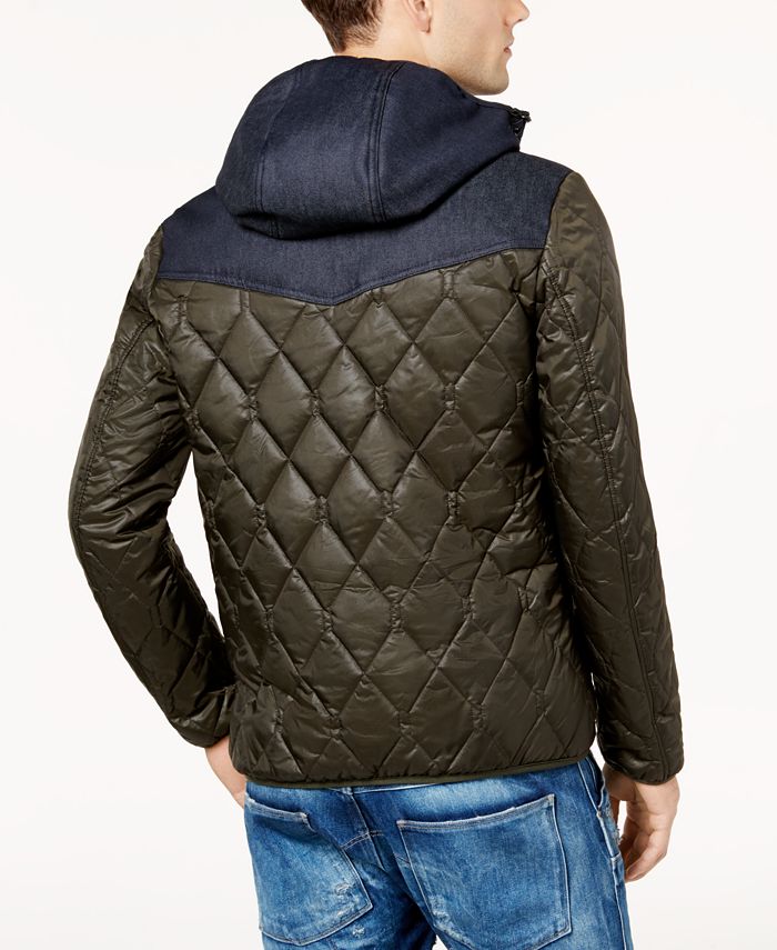 G-Star Raw Men's Colorblocked Quilted Jacket - Macy's