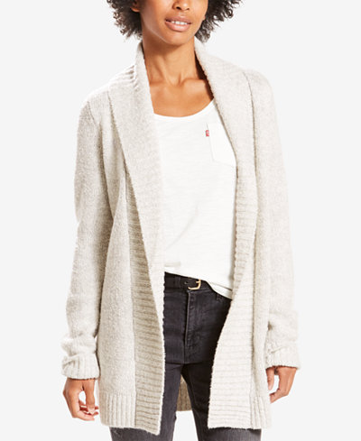 Levi s Long Marled Open Shawl Cardigan Sweaters Women Levi s Long Marled Open Shawl Cardigan Sweaters Women